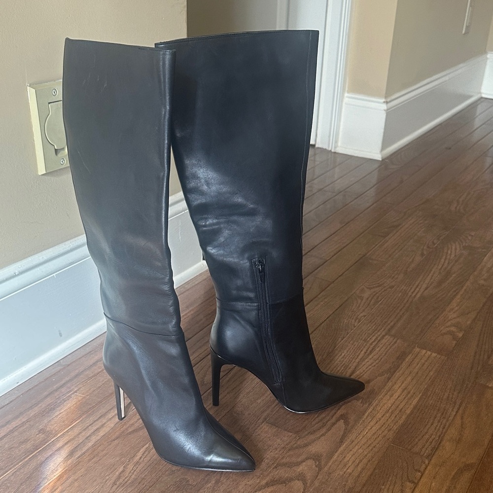 SOLD-SOLD-SOLD Guess Black Heeled Knee-High Boots